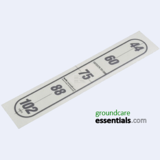 Etesia 13070 Label - Cut Height