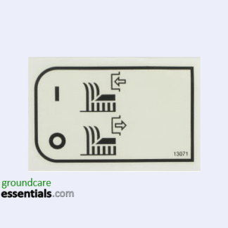 Etesia 13071 Blade Start Label